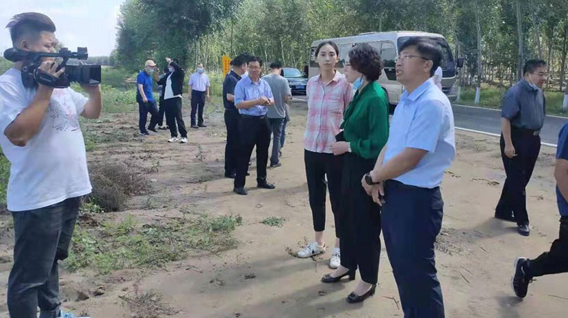 2021年8月26日，大安市政協(xié)主席張東穎、大安市副市長(cháng)王敬東、農業(yè)局副局長(cháng)等市里領(lǐng)導蒞臨我公司沙棘產(chǎn)業(yè)基地參觀(guān)考察指導。